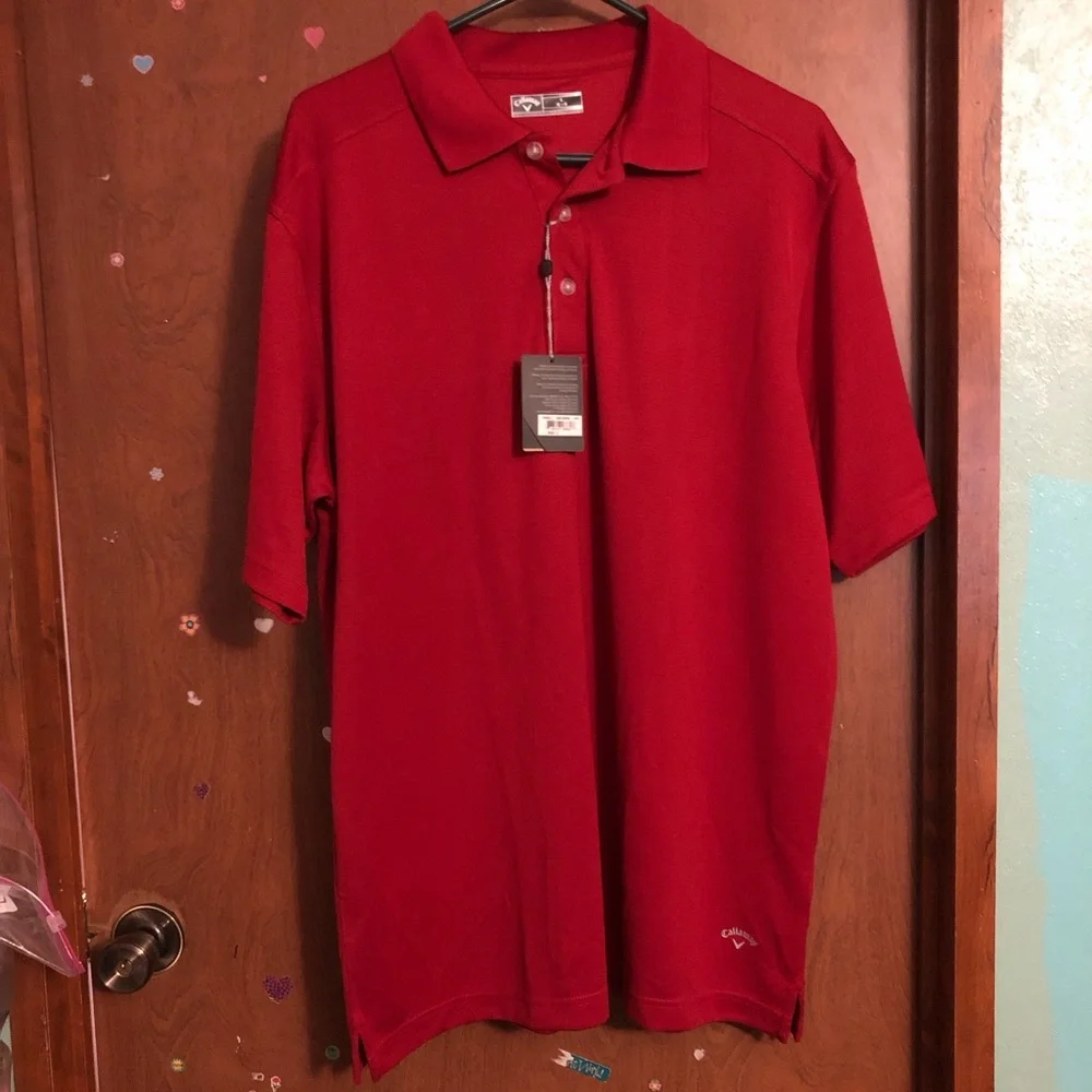 NWT Callaway Pullover 3 Button Polo Short Sleeve - Picture 1 of 6
